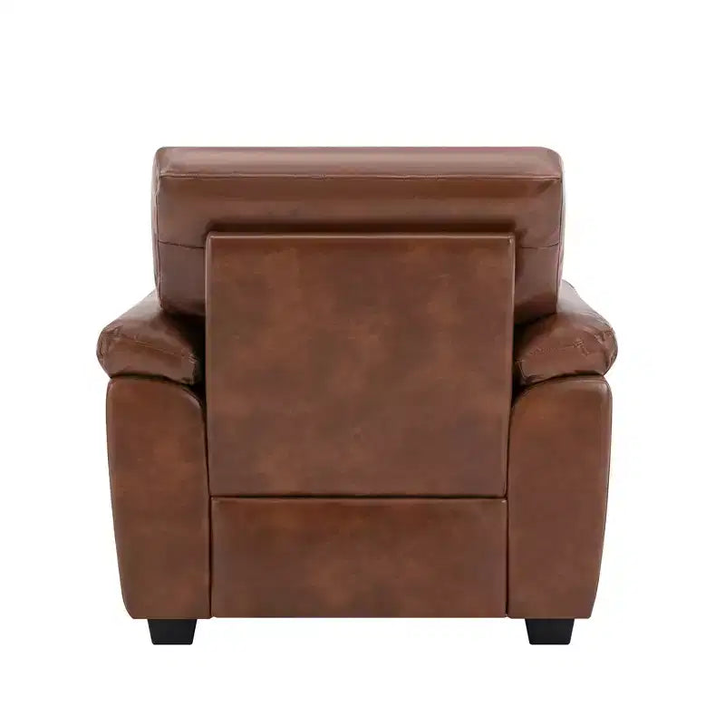 Faux Leather Sofa and Chair ,Ultimate Comfort Couch for Living Room-Morden Fort