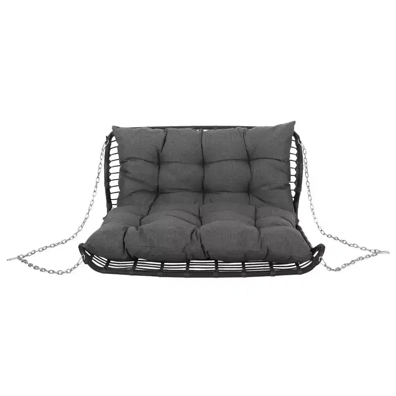 Christopher Knight Home Arruda Outdoor Wicker Porch Swing with Cushions