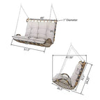 Christopher Knight Home Arruda Outdoor Wicker Porch Swing with Cushions