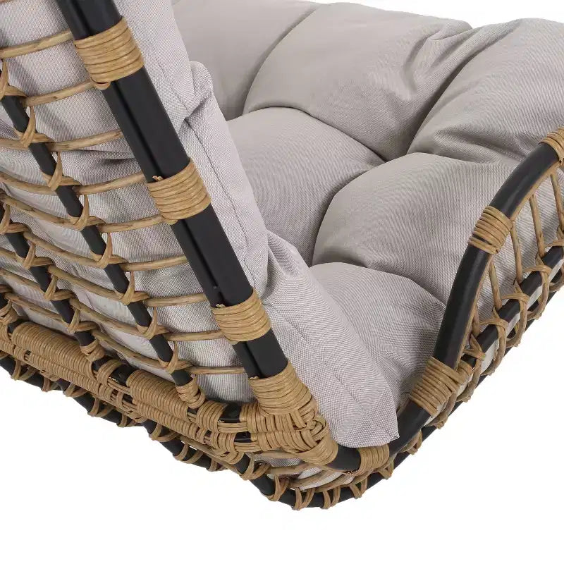 Christopher Knight Home Arruda Outdoor Wicker Porch Swing with Cushions