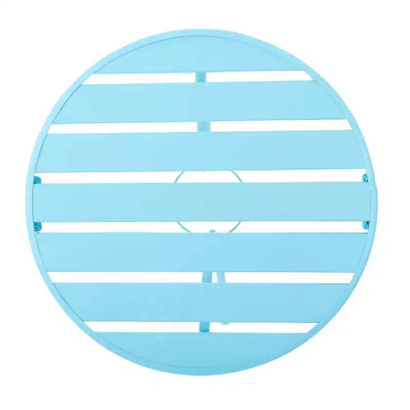 Christopher Knight Home Timotha 3 Piece Outdoor Modern Metal Round Patio Bistro Set with Open Slat Design