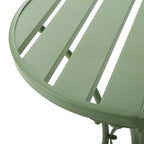 Christopher Knight Home Timotha 3 Piece Outdoor Modern Metal Round Patio Bistro Set with Open Slat Design
