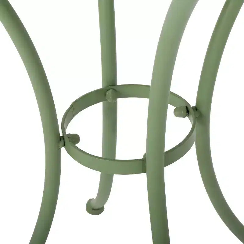 Christopher Knight Home Timotha 3 Piece Outdoor Modern Metal Round Patio Bistro Set with Open Slat Design