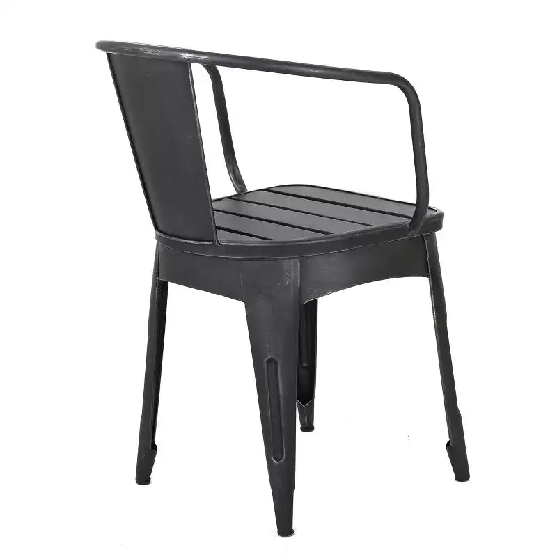 Christopher Knight Home Timotha 3 Piece Outdoor Modern Metal Round Patio Bistro Set with Open Slat Design