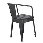 Christopher Knight Home Timotha 3 Piece Outdoor Modern Metal Round Patio Bistro Set with Open Slat Design