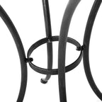 Christopher Knight Home Timotha 3 Piece Outdoor Modern Metal Round Patio Bistro Set with Open Slat Design