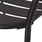 Christopher Knight Home Corey 3 Piece Outdoor Modern Metal Bistro Set with Open Slat Design