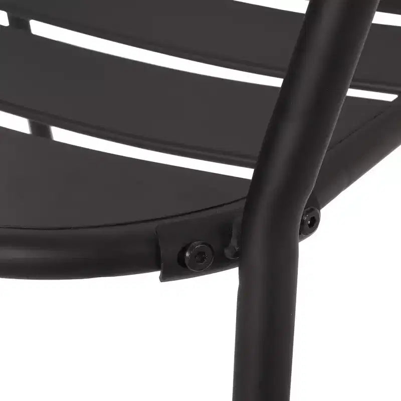 Christopher Knight Home Corey 3 Piece Outdoor Modern Metal Bistro Set with Open Slat Design