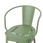 Christopher Knight Home Tisha Outdoor Modern Iron 3 Piece Bistro Set with Curved Open Backrest