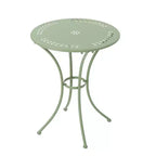 Christopher Knight Home Tisha Outdoor Modern Iron 3 Piece Bistro Set with Curved Open Backrest