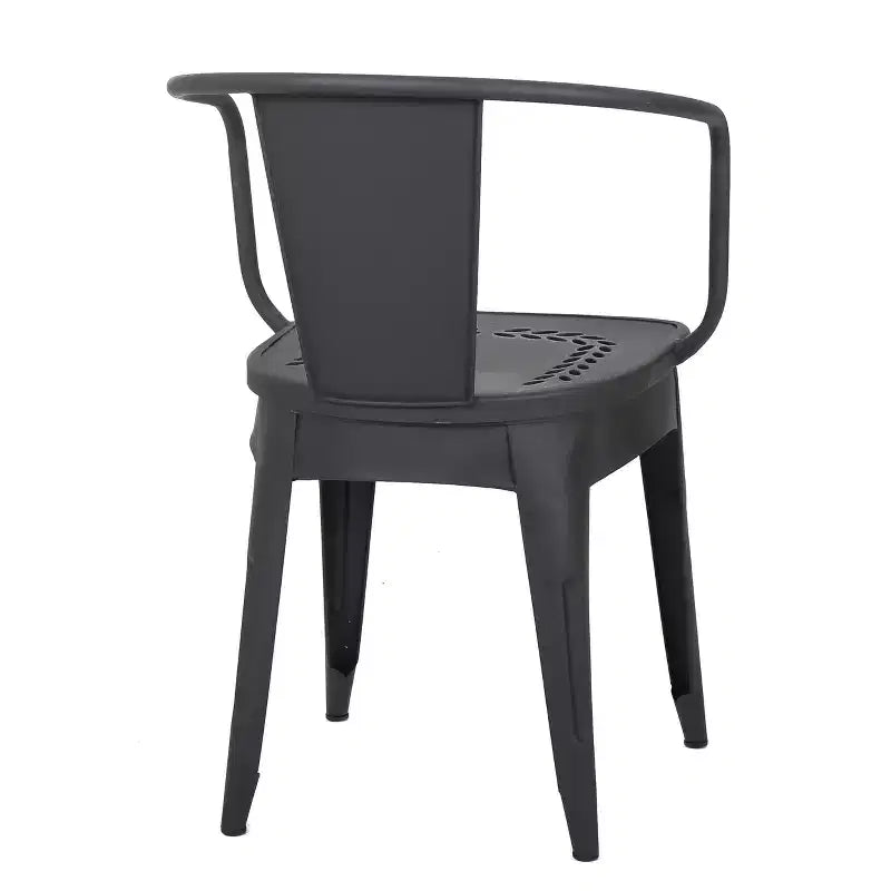 Christopher Knight Home Tisha Outdoor Modern Iron 3 Piece Bistro Set with Curved Open Backrest