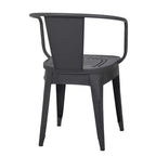 Christopher Knight Home Tisha Outdoor Modern Iron 3 Piece Bistro Set with Curved Open Backrest