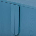 4-Door Buffet Cabinet with Storage, Wood Sideboard Cabinet with Handles and Adjustable Shelves