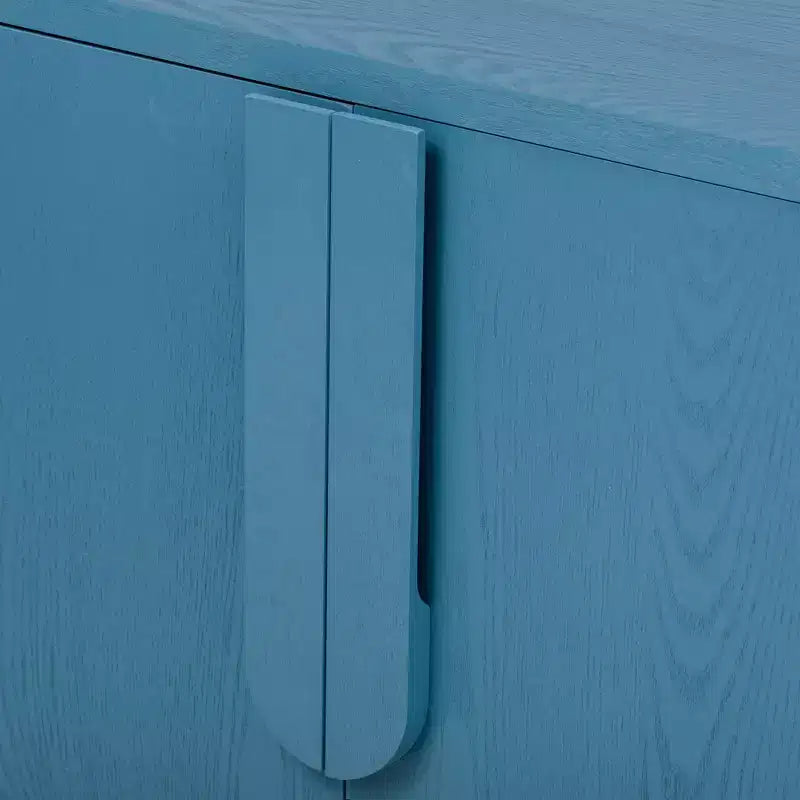 4-Door Buffet Cabinet with Storage, Wood Sideboard Cabinet with Handles and Adjustable Shelves
