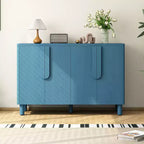 4-Door Buffet Cabinet with Storage, Wood Sideboard Cabinet with Handles and Adjustable Shelves