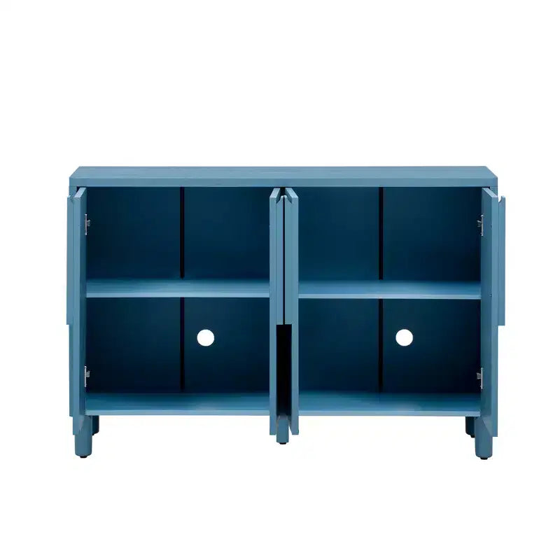 4-Door Buffet Cabinet with Storage, Wood Sideboard Cabinet with Handles and Adjustable Shelves
