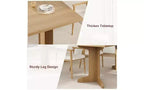 71 Large Dining Table for 6 to 8 People, Modern Dinner Table with Unique Wooden Legs, Rectangle Dining Table for Kitchen, Dining Room & Living Room