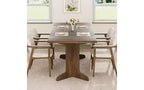 71 Large Dining Table for 6 to 8 People, Modern Dinner Table with Unique Wooden Legs, Rectangle Dining Table for Kitchen, Dining Room & Living Room