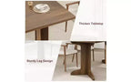 71 Large Dining Table for 6 to 8 People, Modern Dinner Table with Unique Wooden Legs, Rectangle Dining Table for Kitchen, Dining Room & Living Room