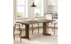 71 Large Dining Table for 6 to 8 People, Modern Dinner Table with Unique Wooden Legs, Rectangle Dining Table for Kitchen, Dining Room & Living Room
