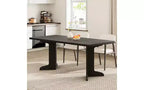 71 Large Dining Table for 6 to 8 People, Modern Dinner Table with Unique Wooden Legs, Rectangle Dining Table for Kitchen, Dining Room & Living Room