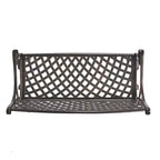 Christopher Knight Home Cozumel Outdoor 40.75 Cast Aluminum Bench, Shiny Copper