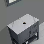 30in Gray Bathroom Vanity / Mirror and Top Only
