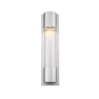 Striate Collection LED Wall Sconce - Modern Glass Cylinder, 21 Height, Dimmable, Wet Rated