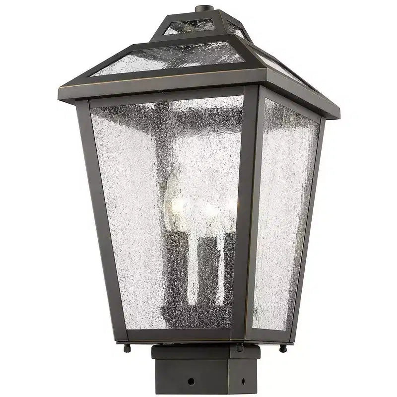 Bayland 3-Bulb Outdoor Fixture - Oil Rubbed Bronze, Dimmable, Wet Rated, 9 x 16