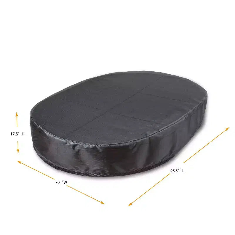 Summerset Shield Sunbed Cover Ultimate Protection for Your Outdoor Furniture 70 x 98.3 x 17.5 Mercury