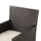 Christopher Knight Home Cypress Outdoor Wicker 3 Piece Round Bistro Set with Cushion