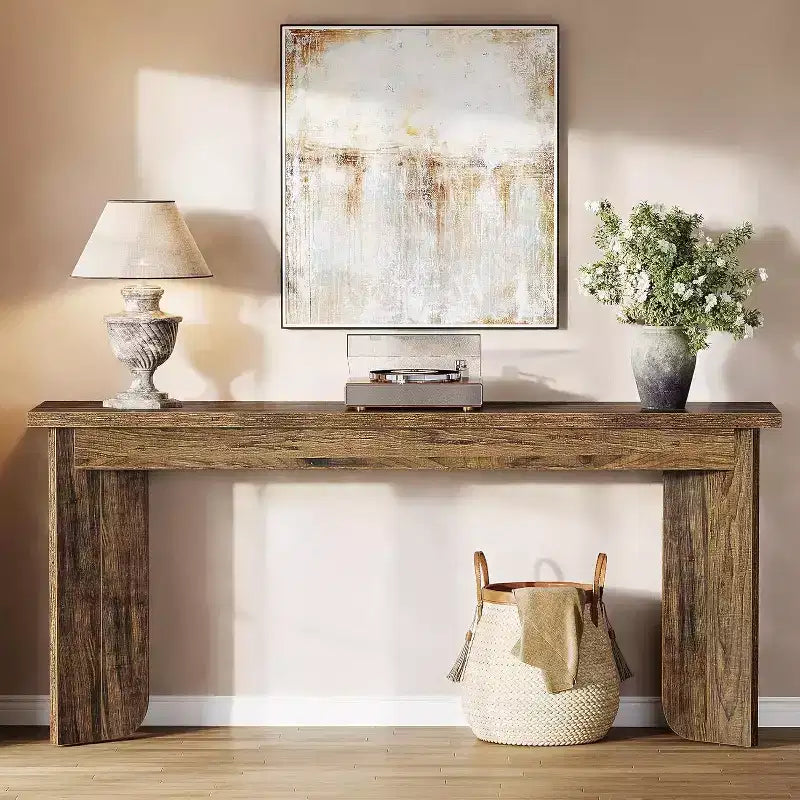 Lantine 70.9-Inch Extra Long Sofa Table Sofa Table for Living Room