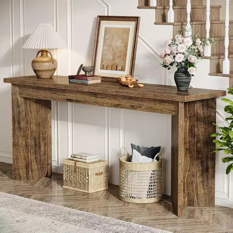 Lantine 70.9-Inch Extra Long Sofa Table Sofa Table for Living Room