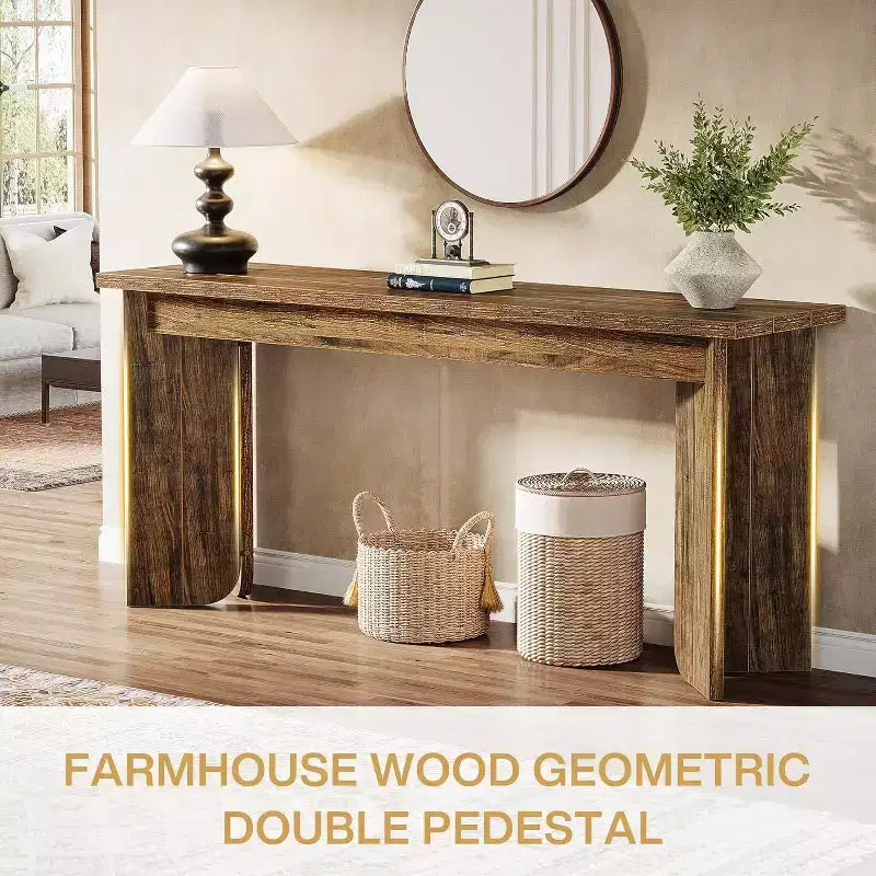 Lantine 70.9-Inch Extra Long Sofa Table Sofa Table for Living Room