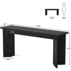Lantine 70.9-Inch Extra Long Sofa Table Sofa Table for Living Room