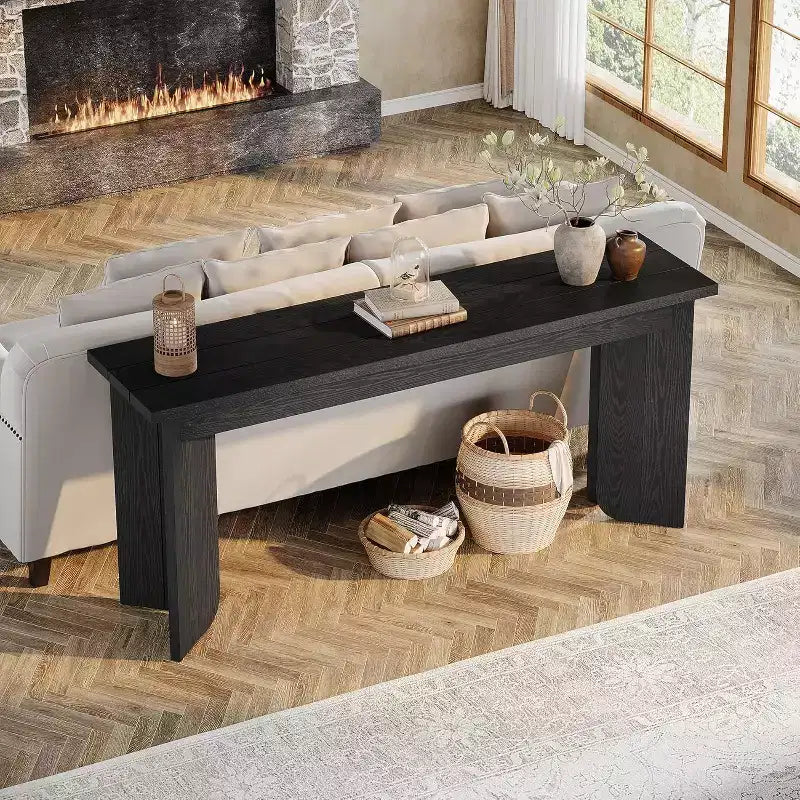 Lantine 70.9-Inch Extra Long Sofa Table Sofa Table for Living Room