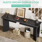 Lantine 70.9-Inch Extra Long Sofa Table Sofa Table for Living Room