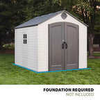 Lifetime 8 ft. x 10 ft. Outdoor Storage Shed, Tan (60371)