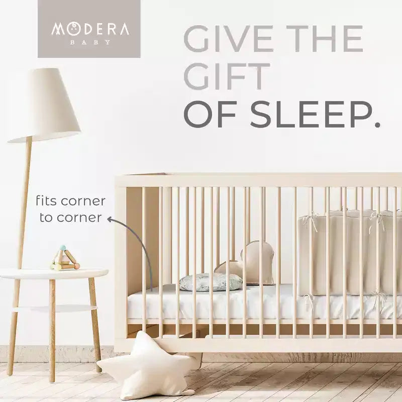 Modera Premium Baby Dual-Sided Bamboo Charcoal Infused Memory Foam Crib Mattress, Waterproof & Washasbsle Cover