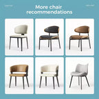 Luck Live Modern Patio Dining Chairs 2-Piece Outdoor Armless Dining Chair Set/Black&Metal Frame,