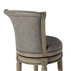 Maven Lane Pullman Swivel Bar Stools with Faux Leather