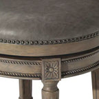 Maven Lane Pullman Swivel Bar Stools with Faux Leather
