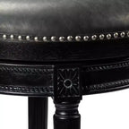 Maven Lane Pullman Swivel Bar Stools with Faux Leather