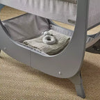 Shnuggle Air Lite Bedside Bassinet | Infant Crib Height Adjustable Baby Bed with Mattress