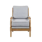 Okak Accent Chair with Comfy Upholstery Removable Cushion Solid Wood Frame Classic Stylish Reading Armchair for Living Room Waiting Room