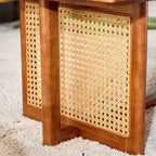 Vatros Rectangle Modern Coffee Table Small Wood Coffee Table