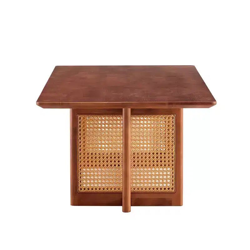 Vatros Rectangle Modern Coffee Table Small Wood Coffee Table
