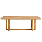 Vatros Rectangle Modern Coffee Table Small Wood Coffee Table