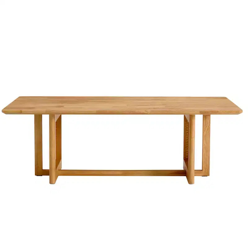 Vatros Rectangle Modern Coffee Table Small Wood Coffee Table