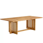 Vatros Rectangle Modern Coffee Table Small Wood Coffee Table